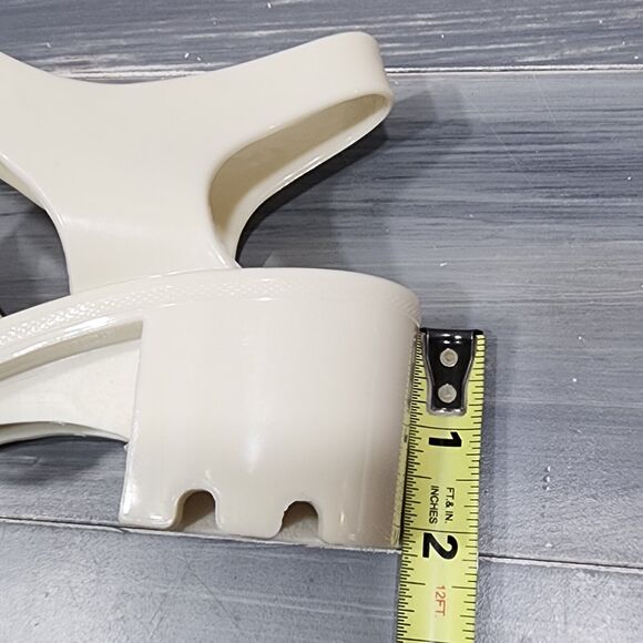 Wild Pair Beirut Fisherman Sandals Jelly Sandals Ivory 10 M Heeled Sandals - Picture 12 of 12